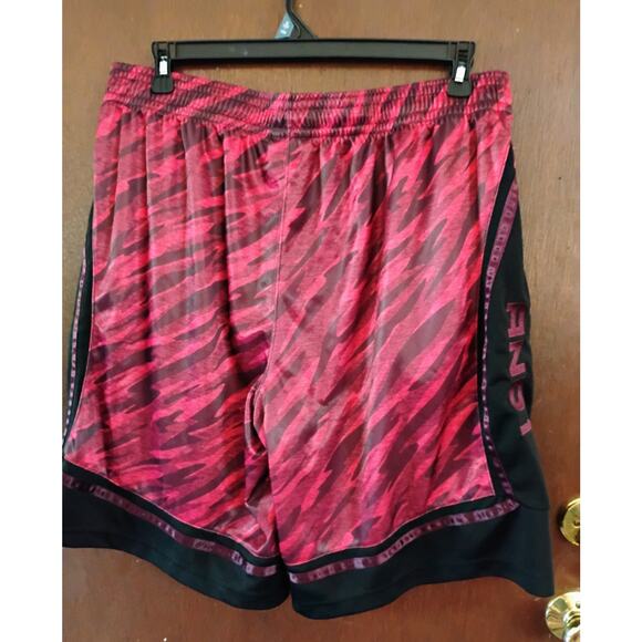 XL Maroon And Black "AND 1" Basketball Shorts. Hip Hop. Rap. Y2k Drawstring. NBA - Picture 2 of 16